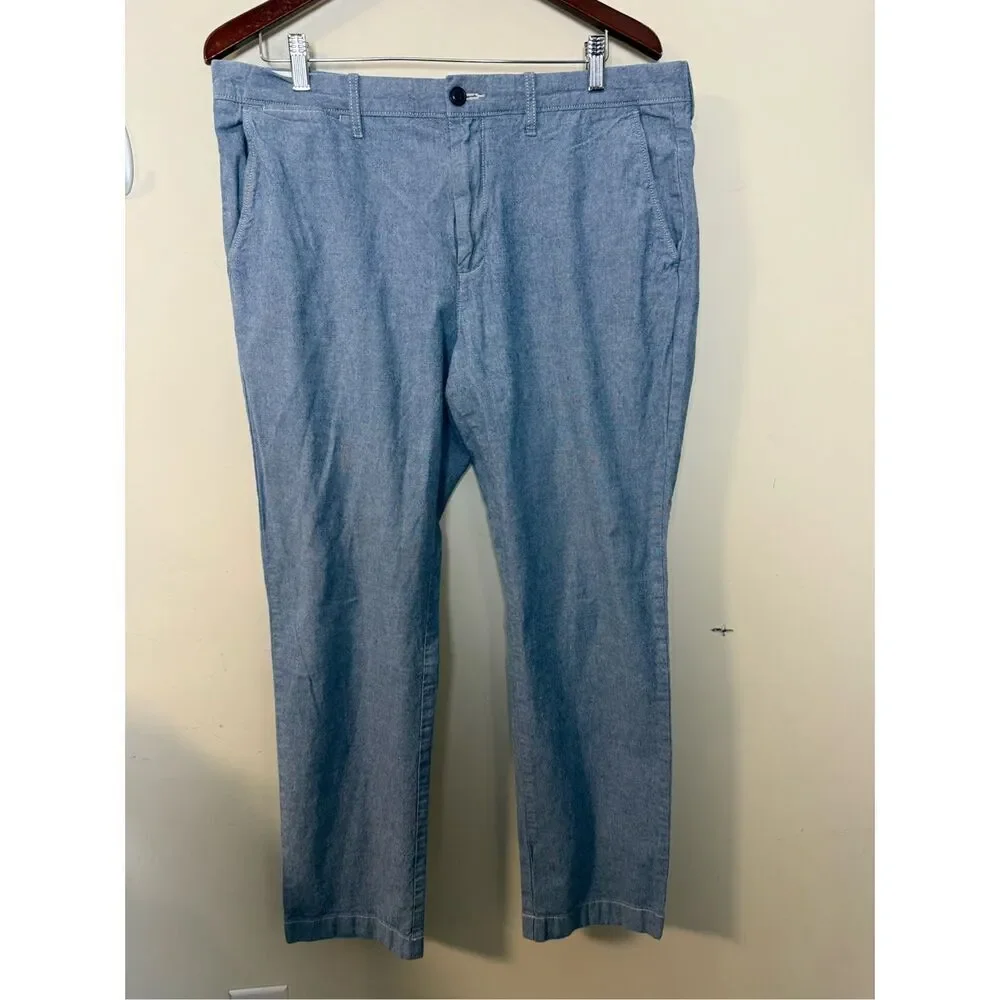 J. Crew L0719 770™ Straight-fit chino pant in stretch Blue 35x32 770 Straight